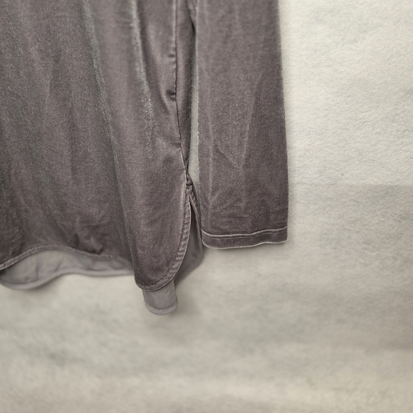 Lauren Ralph Lauren Women's Gray Shimmer Velvet Finish Blouse Size XL - Picture 4 of 8